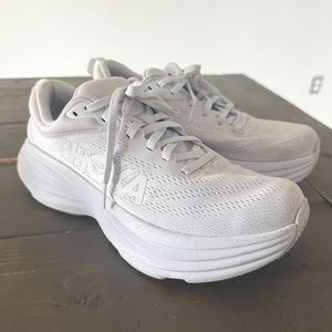 Hoka Bondi 8 white- size 7.5